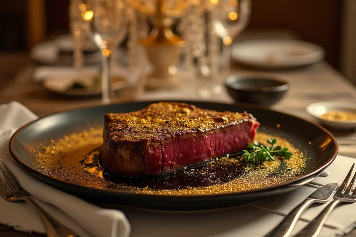 Most expensive steak cuts, including Wagyu and Kobe beef, luxury dining experience.