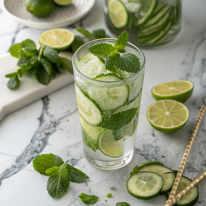 Custom variation of Brazilian Mounjaro with mint and cucumber