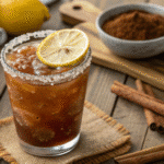 Brazilian Mounjaro detox drink with lemon and cinnamon