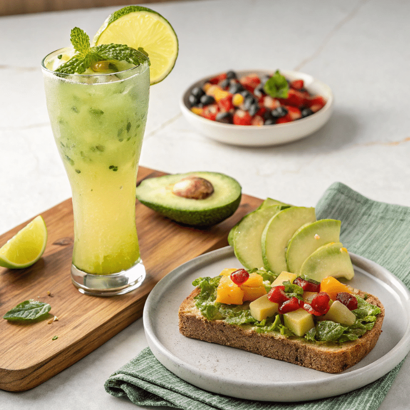 Brazilian Mounjaro Recipe served with healthy snacks
