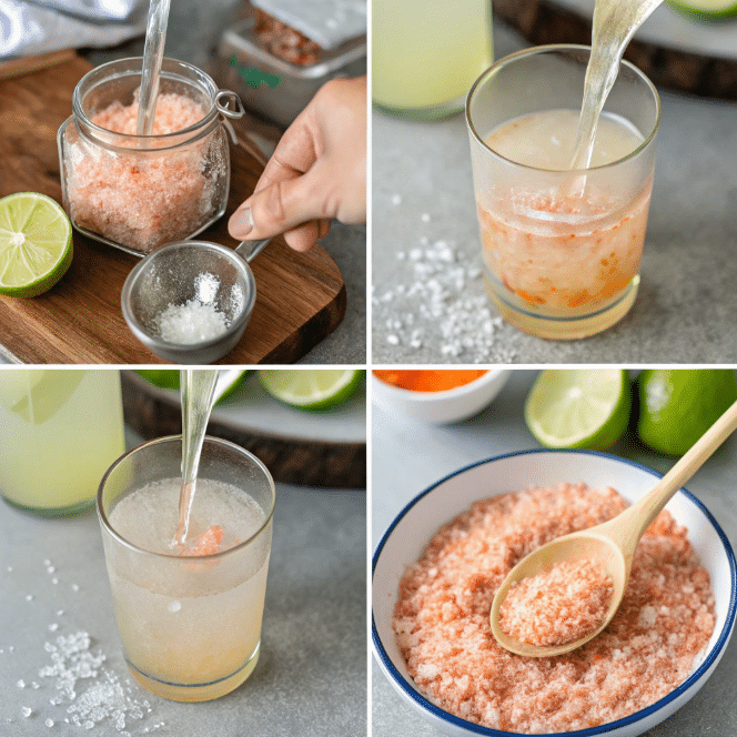 Preparing Brazilian Mounjaro drink at home