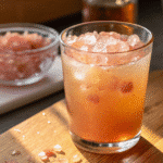 Japanese Pink Salt Recipe morning drink in glass
