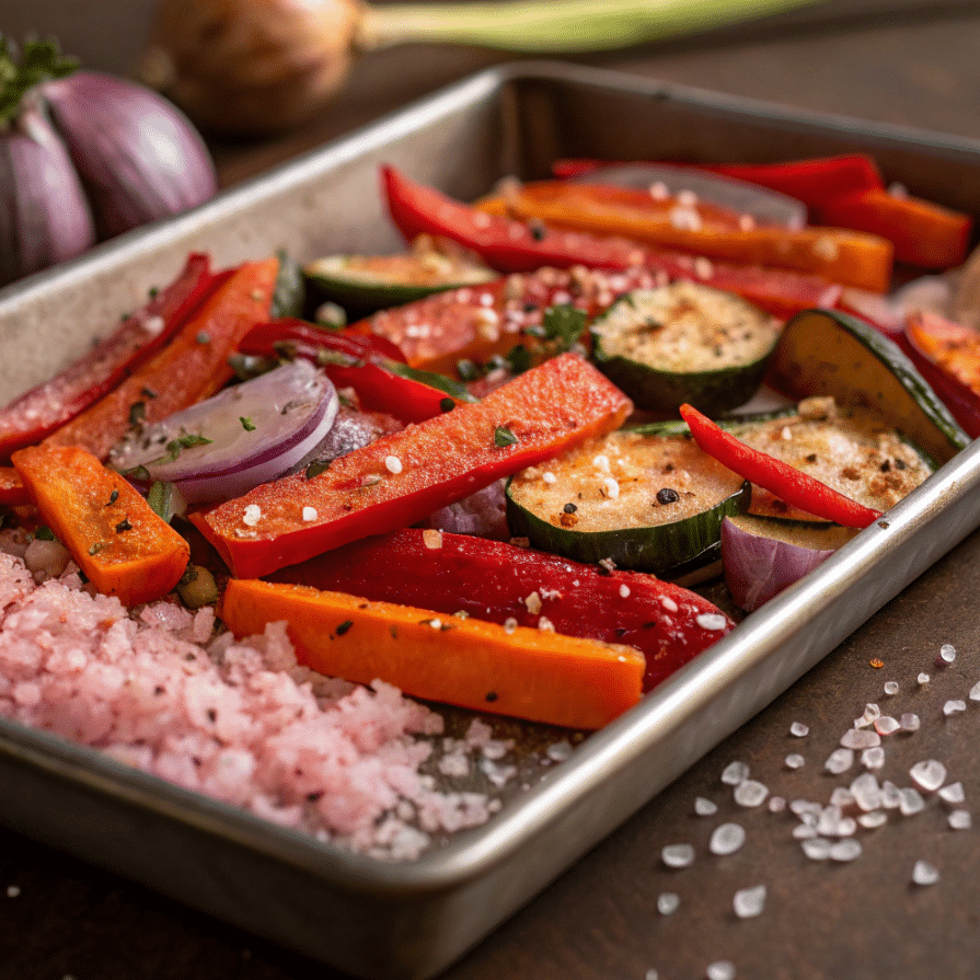 cooking with pink Himalayan salt
