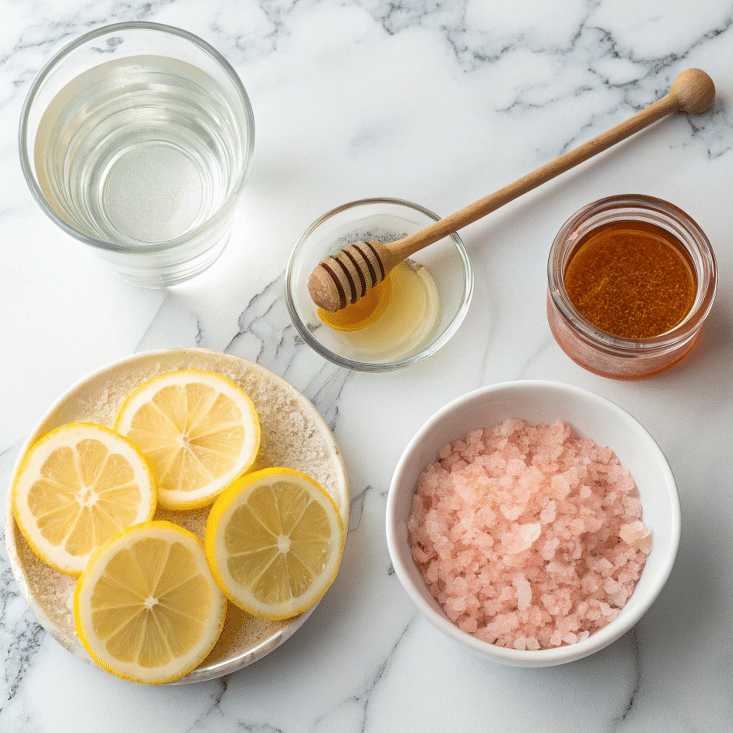 Ingredients for pink salt trick for weight loss drink