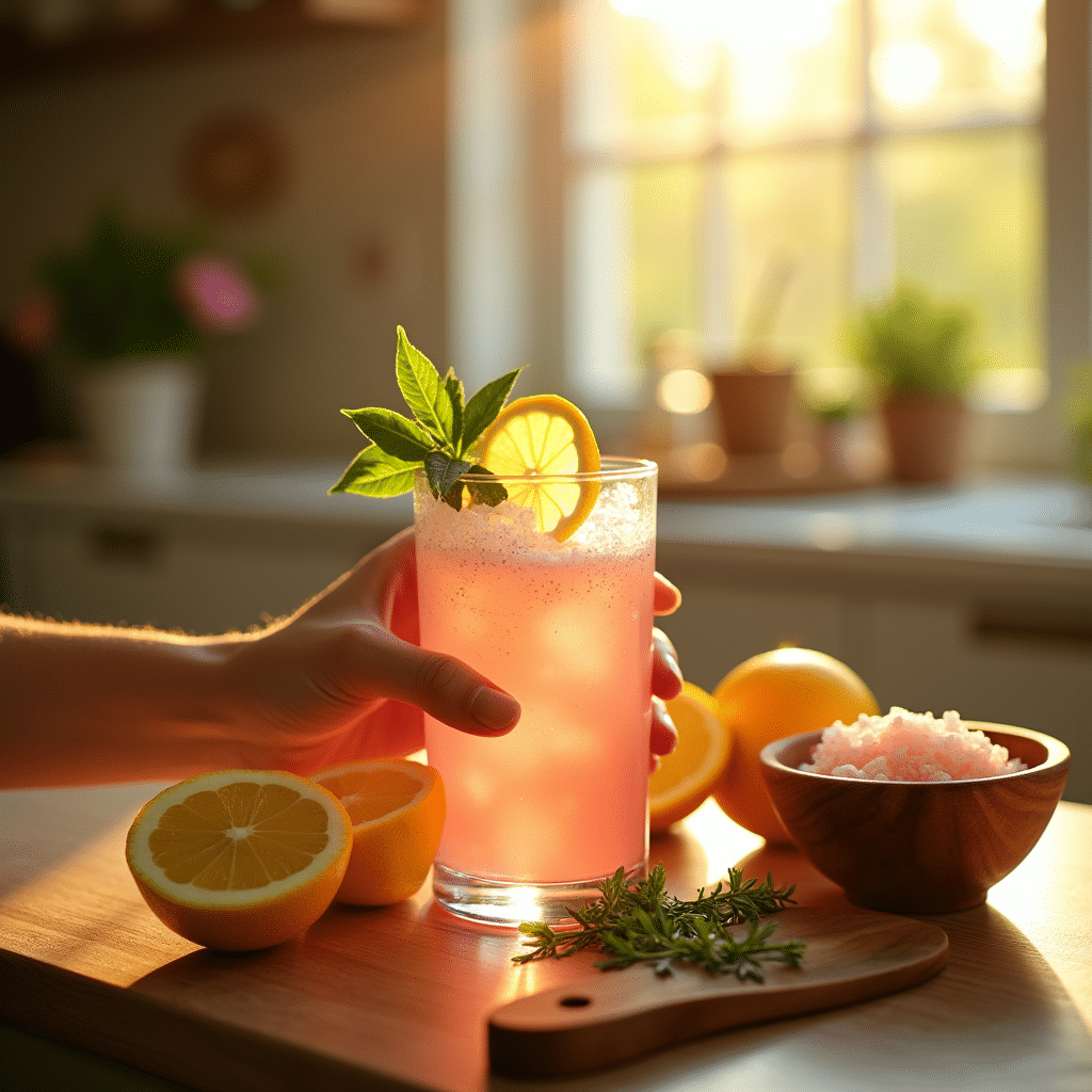 morning pink salt recipe for energy and weight balance